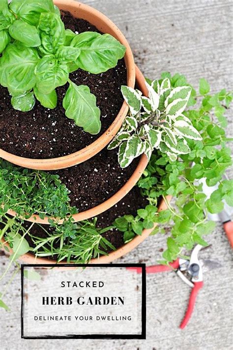 Learn How To Create A Diy Stacked Herb Garden Planter Its Perfect For