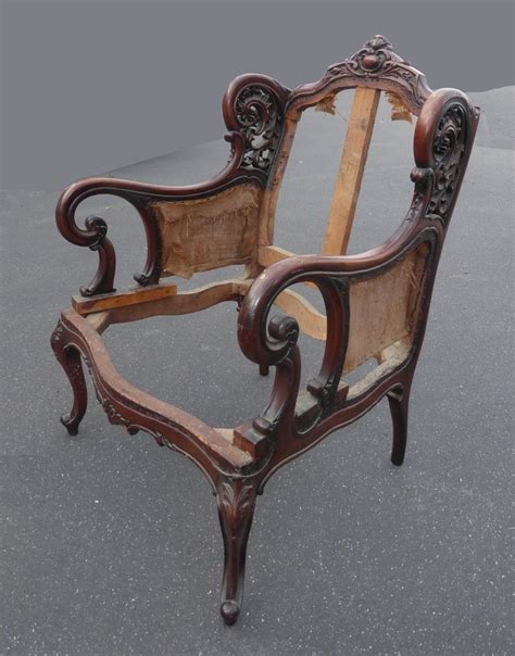 Wooden frame accent chair uk. Vintage Victorian Style Ornate Carved Wood Accent Chair ...