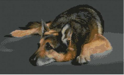 It is very important to wash your hands before touching the fabric or thread. German Shepherd Alsation Cross Stitch Kit | Etsy
