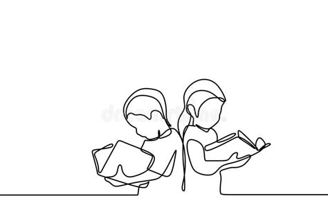 Continuous One Line Drawing People Stock Illustrations 24391