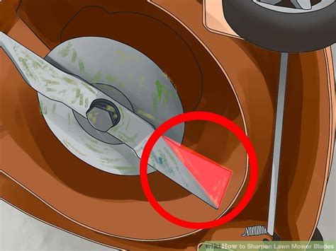 1) remove the blade by removing the nut that attaches it to the mower. How to Sharpen Lawn Mower Blades (with Pictures) - wikiHow