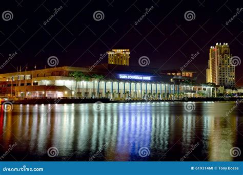 Tampa Convention Center At Night Editorial Stock Photo Image Of Hall