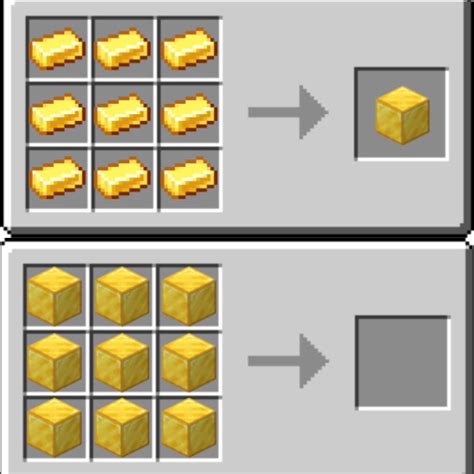 Here is the command with the quotes: Minecraft 3464 x 3464 pixels (JPEG) gold ingots make gold block in crafting table, but gold ...