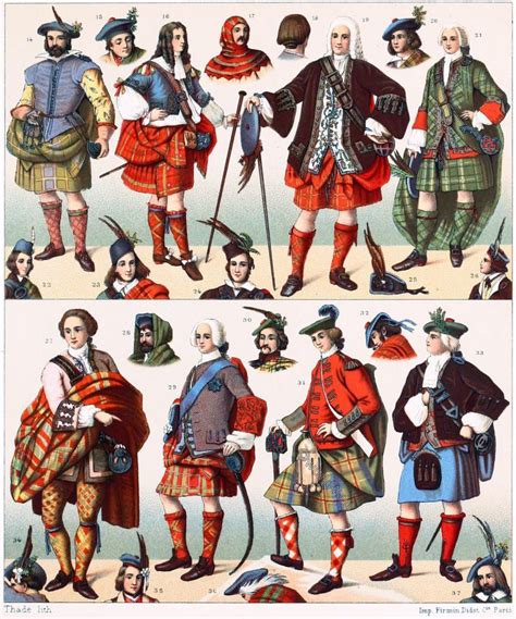 Historical Scottish National Costumes The Different Clans