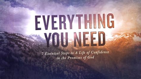 Everything You Need Promo Video Bible Study By Dr David Jeremiah