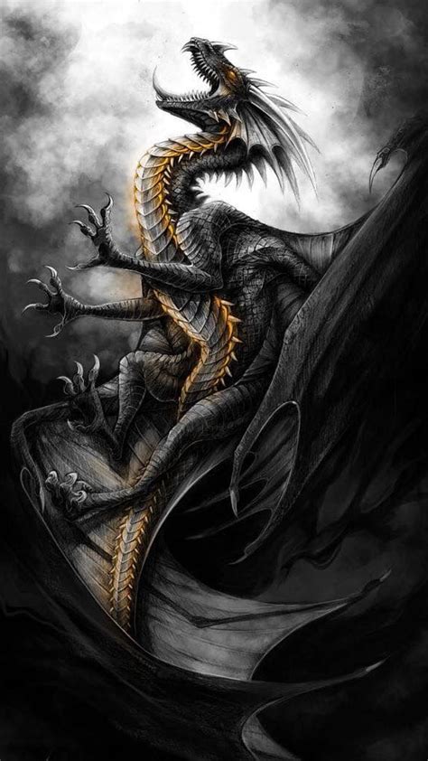 Awesome Black Dragon Wallpapers