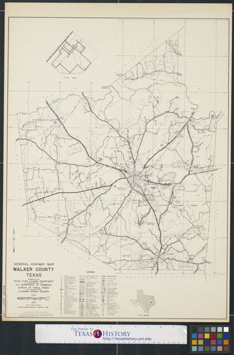General Highway Map Walker County Texas Side 1 Of 2 The Portal To