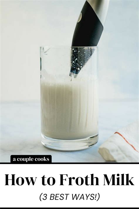 How To Froth Milk Frothing Milk Frothed Milk Recipes Milk Frother