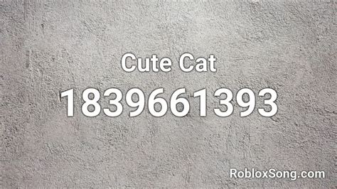 Cute Cat Roblox Id Roblox Music Codes