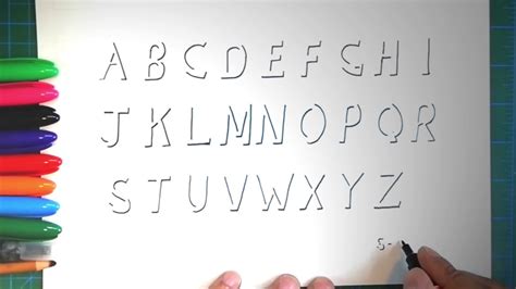 Shadow Writing All Alphabets Better Quality Youtube