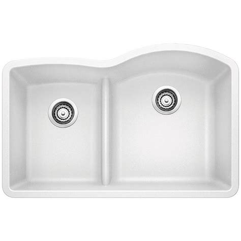 Blanco Diamond Undermount Granite Composite 32 In 4060 Double Bowl