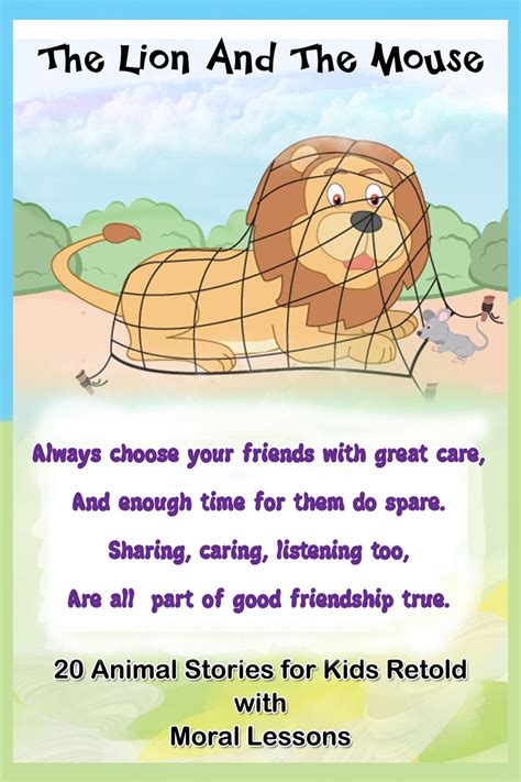 Moral Stories For Kids The Lion And The Mouse Moral Stories For