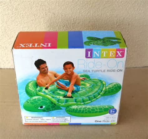 Intex Lil Sea Turtle Ride On Swimming Pool Float 59 X 50 For Ages 3