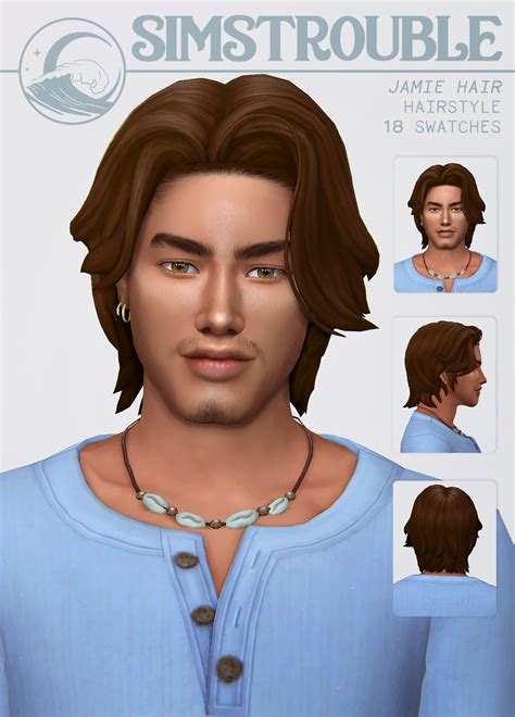 Jamie By Simstrouble Sims Hair Sims 4 Hair Male Mens Hairstyles