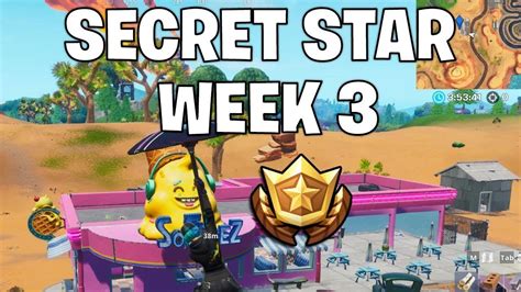 Secret Battle Star Week 3 Fortnite Season X Youtube