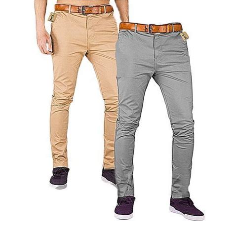fashion 2 soft khaki men s trouser stretch slim fit casual beige and light grey best price