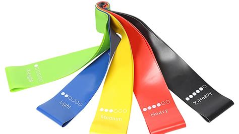 topko latex or tpe resistance exercise band custom logo 5 level resistance band loops buy