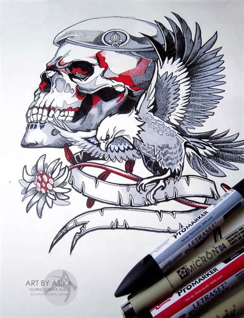 Skull Tattoo Sketch Dotwork By Asikaart On Deviantart