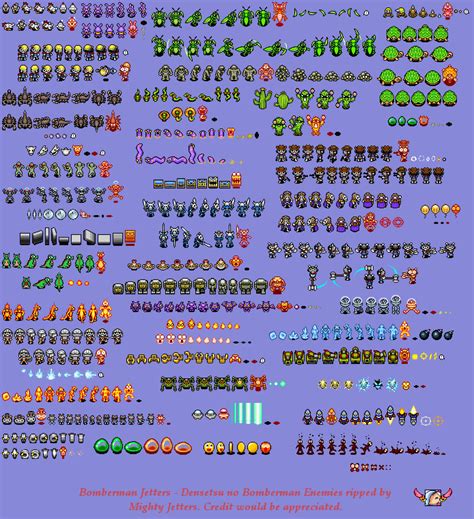 The Spriters Resource Full Sheet View Bomberman Jetters Densetsu