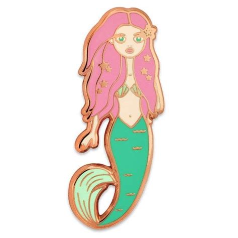 Mermaid Pin Mermaid Pin Mermaid Cool Pins