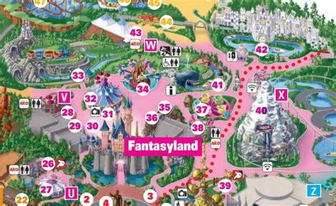Disneyland Fantasyland Map