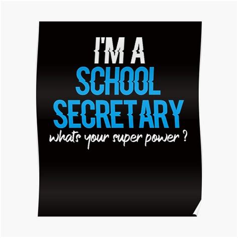 Póster Soy Secretaria Escolar ¿cuál Es Tu Superpoder Secretaria