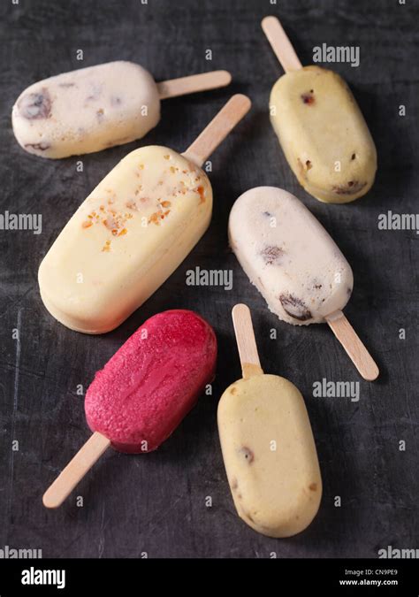 Variety Of Ice Cream Bars Stock Photo Alamy