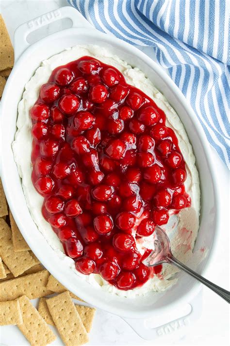 Cherry Cheesecake Dip The Blond Cook