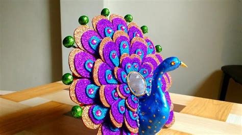 Diy How To Make Peacock Peacock Crafts Craft From Waste Material