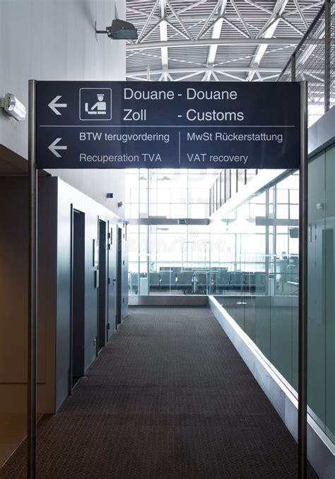 Airport Customs Sign Stock Photo Image Of Sign Terminal 44929824