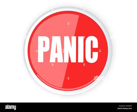 3d Rendered Illustration A Panic Button Stock Photo Alamy