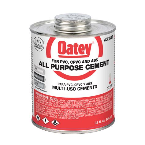 Oatey® regular clear pvc cement oatey. Oatey Clear All-Purpose Cement For CPVC/PVC 32 oz. - Ace ...
