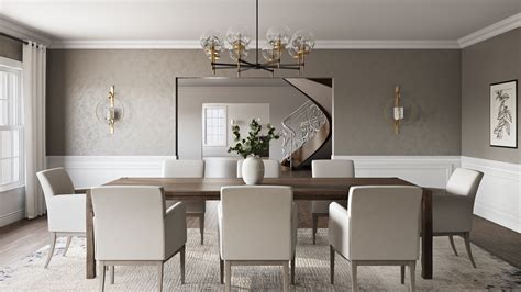 Contemporary Dining Room With Modern And Classic Decor By Lisa Havenly