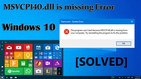How To Fix Msvcp140dll Missing Error Windows 1087 Thetechxplosion