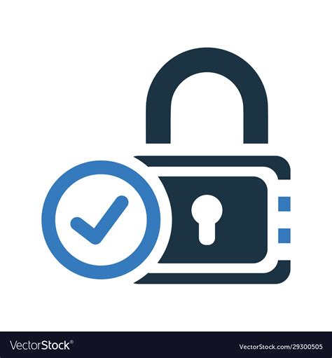 Data Privacy Icon Secure File Royalty Free Vector Image