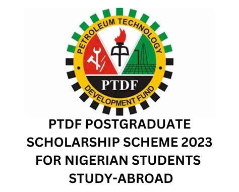 Ptdf Postgraduate Scholarship Scheme 2023