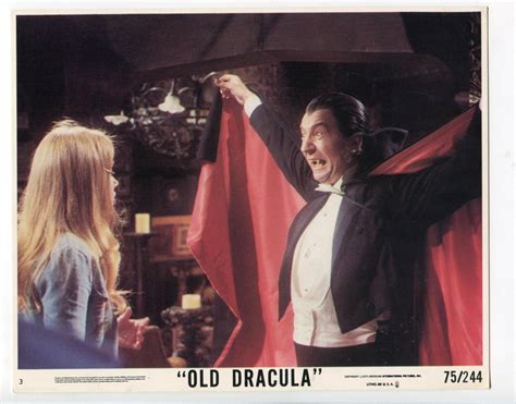 Old Dracula David Niven And Cathie Shirriff 8x10 Color Still