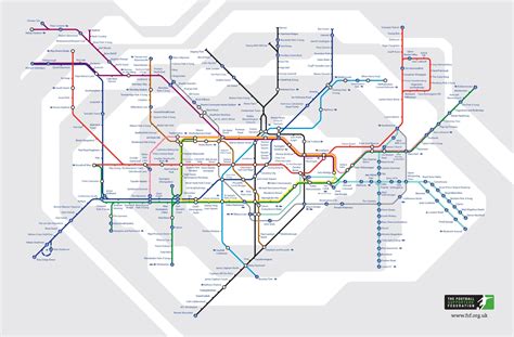 The Football Version Of The London Underground ‘tube Map Who Ate All