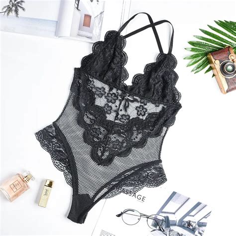Best Selling Sexy V Neck Lace Sling Cross Stitching Woman One Piece