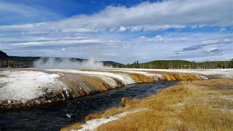 Landscapes Nature Snow Rivers National Park Yellowstone National