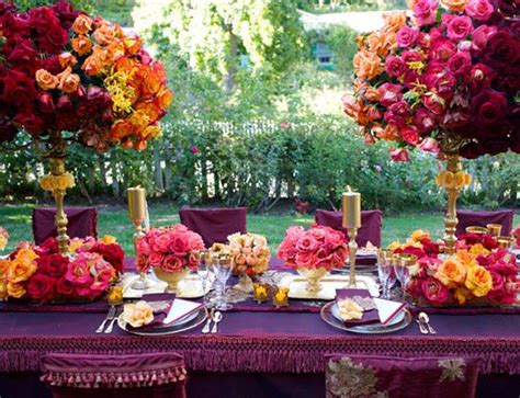 Price and stock could change after publish date, and we may make money from these links. Jewel Tone Color Table Setting - Asian Wedding Ideas