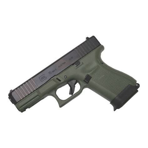 Glock 19 Gen 5 15rd 4 9mm Pistol Battlefield Green Pa195s203bfg