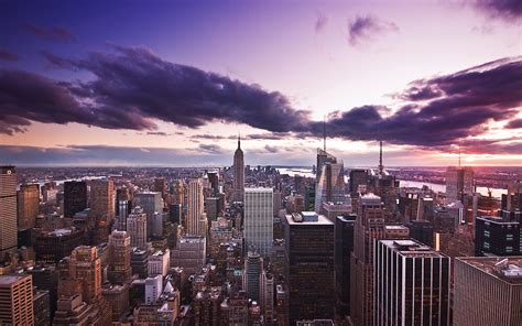 Purple New York By Dominic Kamp Redbubble