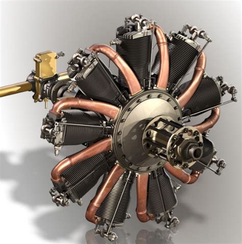 Le Rhône Rotary Engine Engineering Radial engine Mechanical engineering