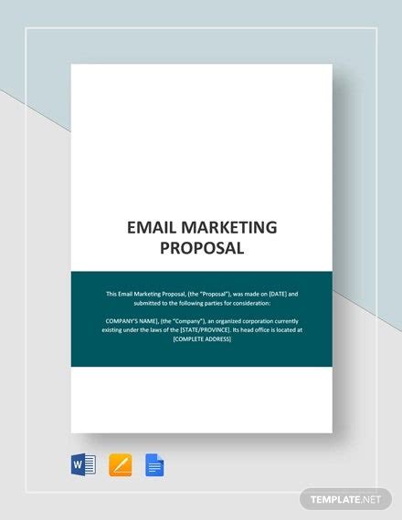 9 Email Marketing Proposals Pdf Word Pages