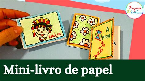 Dia Nacional Do Livro Infantil Mini Livro De Papel Fazendo Leitura