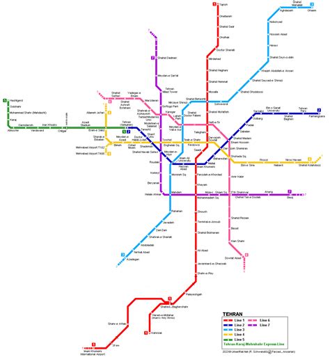 Urbanrail Net Asia Iran Tehran Metro