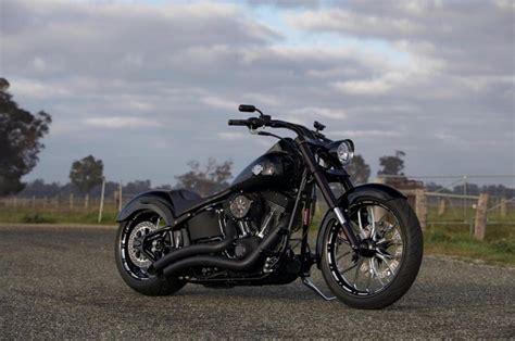 Softail Blacked Out Inverted Forks Harley Pinterest