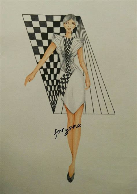Pin By 유나 최 On 컨셉 Optical Illusion Dress Fashion Figure Drawing