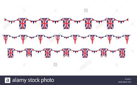 Union Jack Bunting Stock Vector Images Alamy